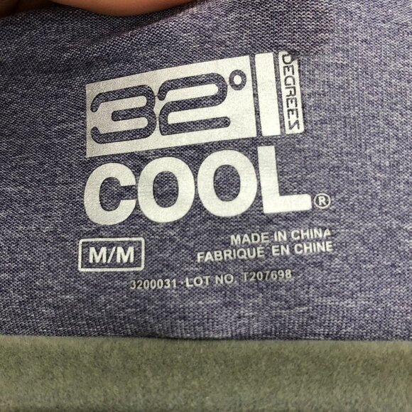 32 Degrees Lavender Round Neck Short  Sleeve Activewear Shirt M - Picture 4 of 9